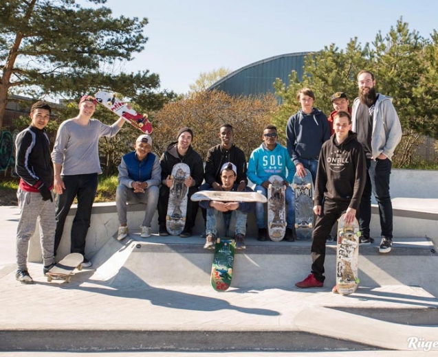Refugees und Skateboarding